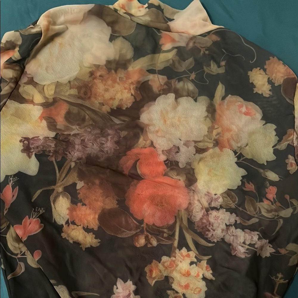 Fashion Nova Multicolor Sheer Wrap